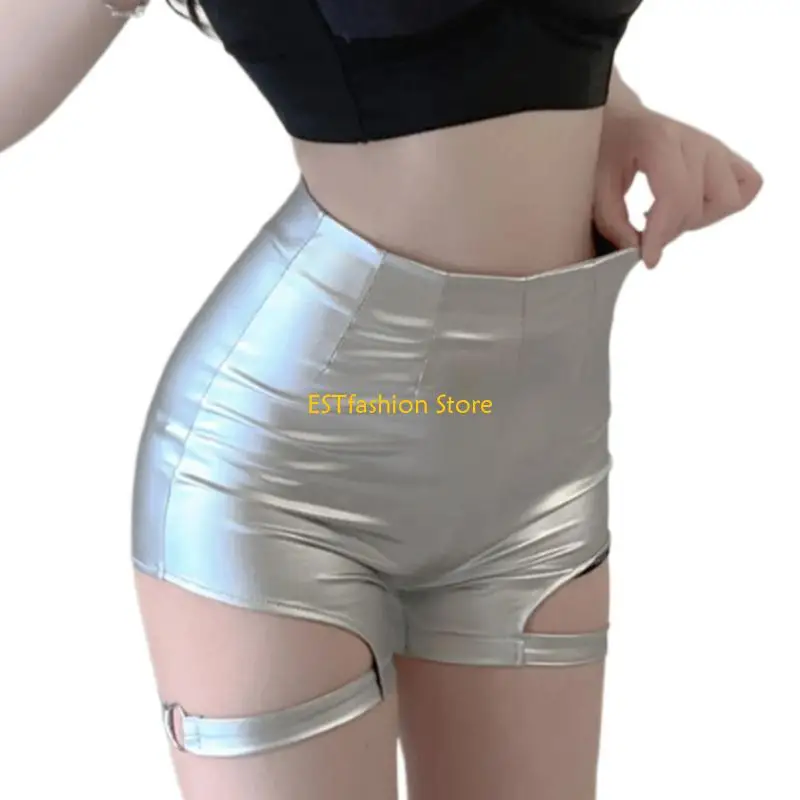 Y5GC Women PU Leather High Waist Mini Shorts Hollowed Out Dance Wrap Hip Hot Pant
Y5GC Women PU Leather High Waist Mini Shorts Hollowed Out Dance Wrap Hip Hot Pant