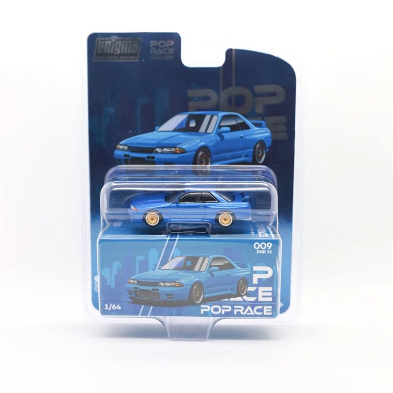 Pop Race Enigma 1:64 Skyline R32 Bayside Blue Blister Card Версия литая под давлением модель автомобиля
Pop Race Enigma 1:64 Skyline R32 Bayside Blue Blister Card Версия литая под давлением модель автомобиля