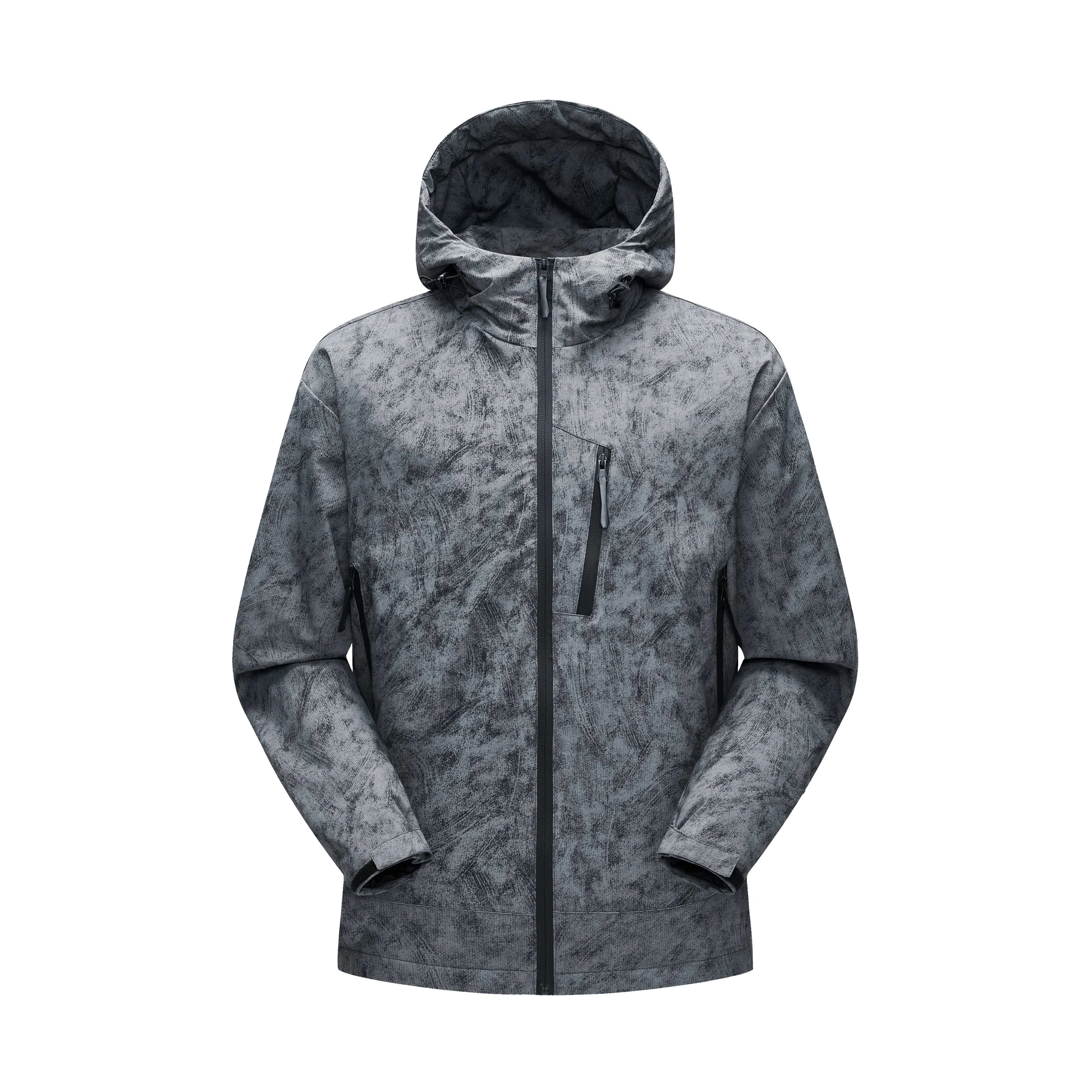 Men's windproof and waterproof hooded jacket, suitable for outdoor sports.
Men's windproof and waterproof hooded jacket, suitable for outdoor sports.