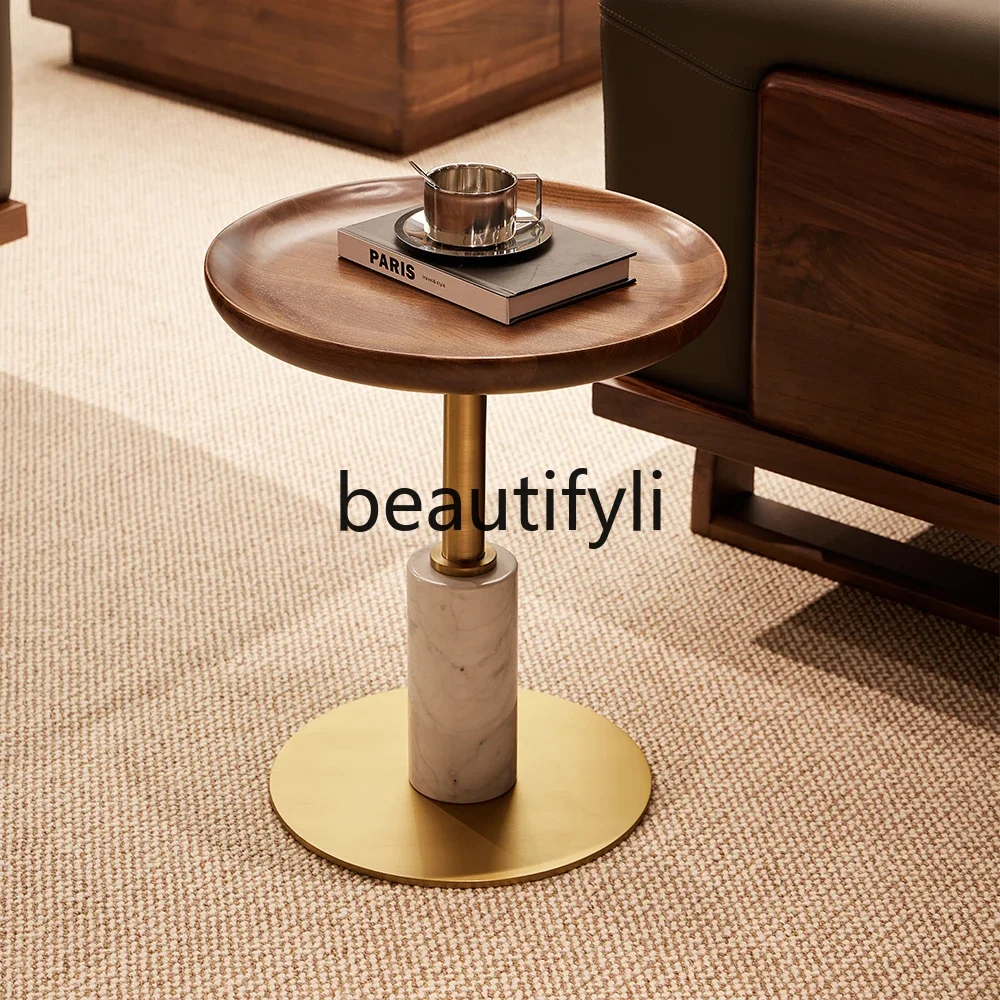 XZZNorth American black walnut solid wood small round table, home living room retro sofa side table, balcony tea table
XZZNorth American black walnut solid wood small round table, home living room retro sofa side table, balcony tea table