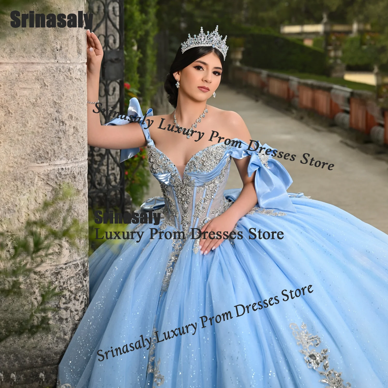 Customized Glitter Off Shoulder Quinceanera Dress Ball Gown Princess Mexican Crystal Diamond Corset Sweet 16 Vestido De 15 Años
Customized Glitter Off Shoulder Quinceanera Dress Ball Gown Princess Mexican Crystal Diamond Corset Sweet 16 Vestido De 15 Años