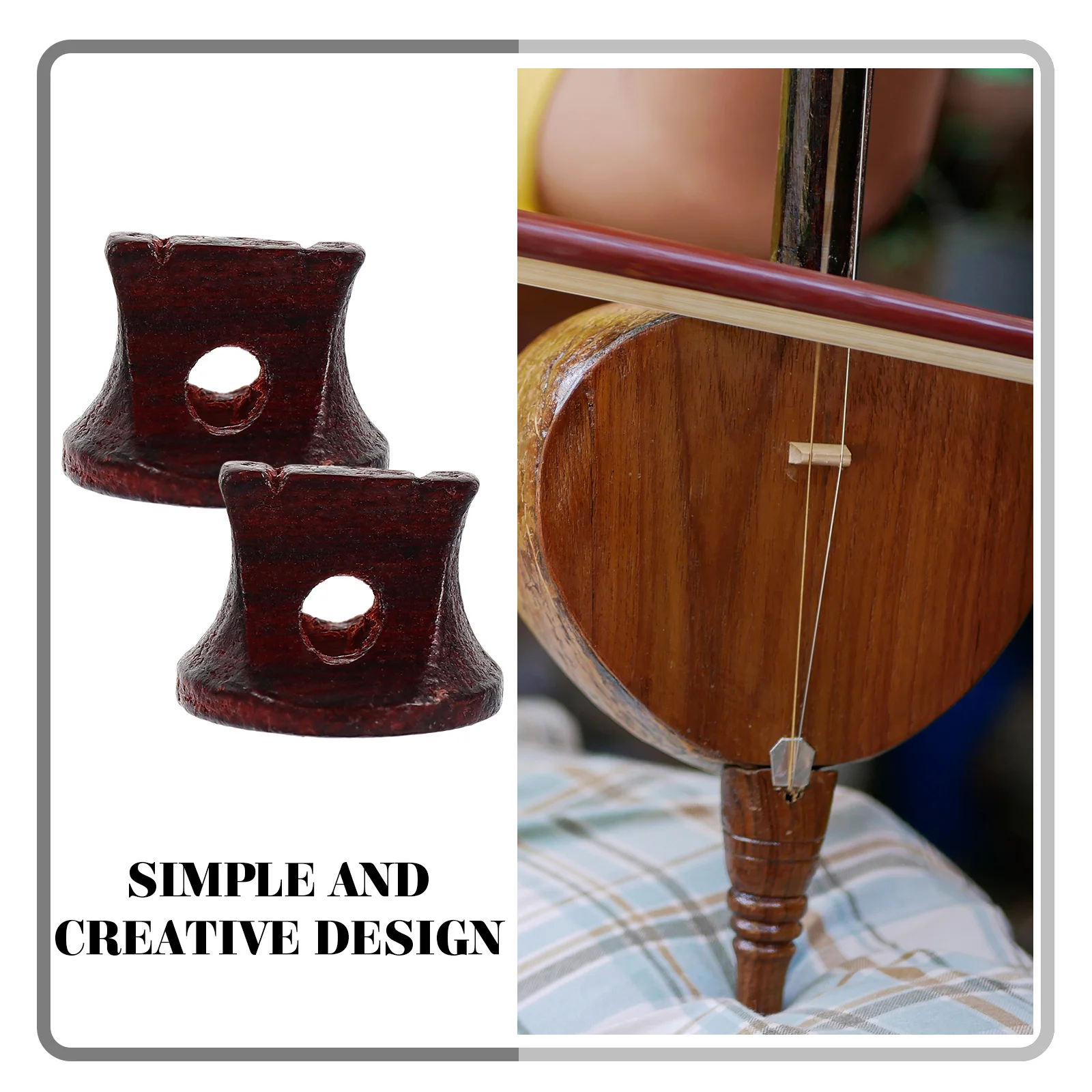 3Pcs Brown Sandalwood Erhu Bridges Reusable Natural Wood Material Improved Tone Stable Performance Essential String Instrument
3Pcs Brown Sandalwood Erhu Bridges Reusable Natural Wood Material Improved Tone Stable Performance Essential String Instrument