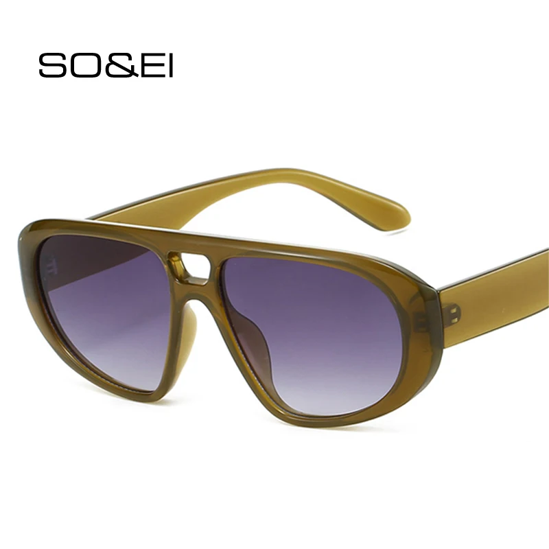 SO&EI Retro Double Bridges Pilot Sunglasses Women Shades UV400 Fashion Red Blue Men Trending Punk Sun Glasses
SO&EI Retro Double Bridges Pilot Sunglasses Women Shades UV400 Fashion Red Blue Men Trending Punk Sun Glasses