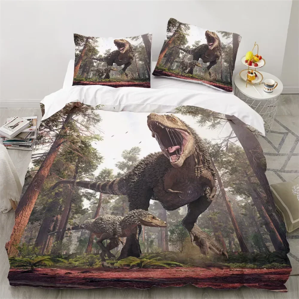 3D Print Dinosaur Duvet Cover King Twin Queen Double Size Kit Ultra-fine Fiber Pillowcase 3Pcs Fashion Polyester Bedding Set
3D Print Dinosaur Duvet Cover King Twin Queen Double Size Kit Ultra-fine Fiber Pillowcase 3Pcs Fashion Polyester Bedding Set