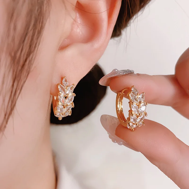 Exquisite Small Zircon Wheat Ear Niche High-end Design Ear Buckle
Exquisite Small Zircon Wheat Ear Niche High-end Design Ear Buckle