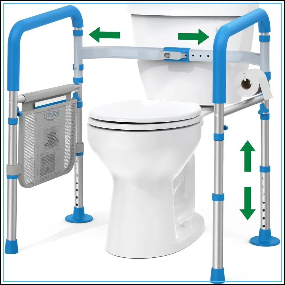 Adjustable Toilet Safety Rails for Seniors, 350 LBS Capacity, Foldable Handles Fit Most Toilets
Adjustable Toilet Safety Rails for Seniors, 350 LBS Capacity, Foldable Handles Fit Most Toilets