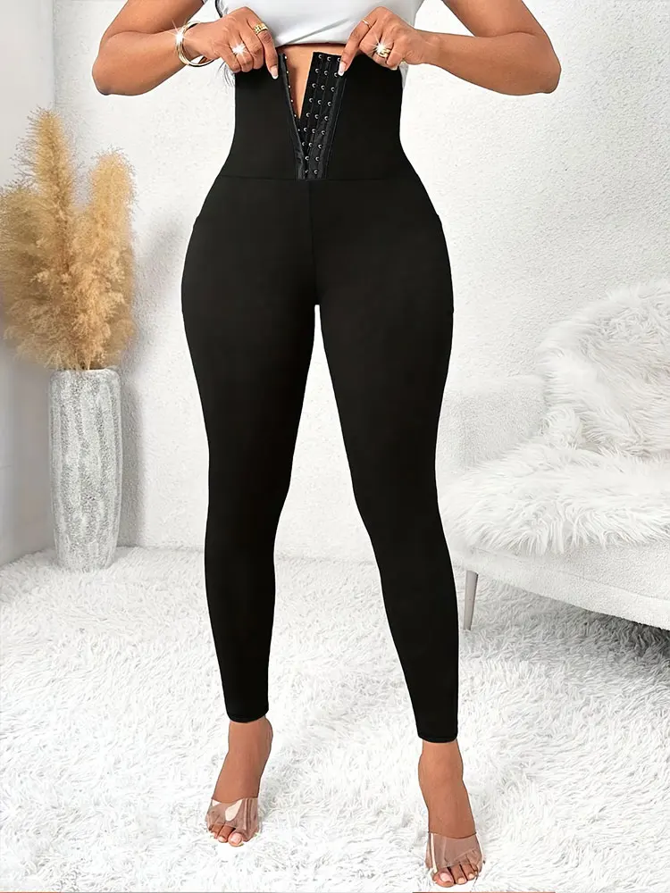 Women's New Corset Leggings Elastic Comfortable Slim Yoga Pants Button Closure Tummy Control Design For Belly Fat Slimming Pants
Women's New Corset Leggings Elastic Comfortable Slim Yoga Pants Button Closure Tummy Control Design For Belly Fat Slimming Pants