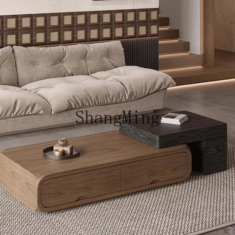 FG Home Modern Walnut Storage Multifunctional Coffee Table Set Simple Small Apartment Medieval Style
FG Home Modern Walnut Storage Multifunctional Coffee Table Set Simple Small Apartment Medieval Style