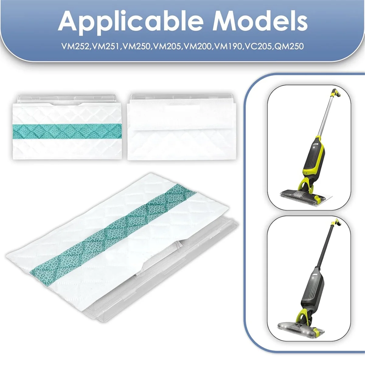 A47ZZ 20PCS Disposable Mop Pad Refills for Shark Vacmop Pro VM252, VM250, VM200, VM251, VM205, VM190, QM250, QM251, QM252
A47ZZ 20PCS Disposable Mop Pad Refills for Shark Vacmop Pro VM252, VM250, VM200, VM251, VM205, VM190, QM250, QM251, QM252