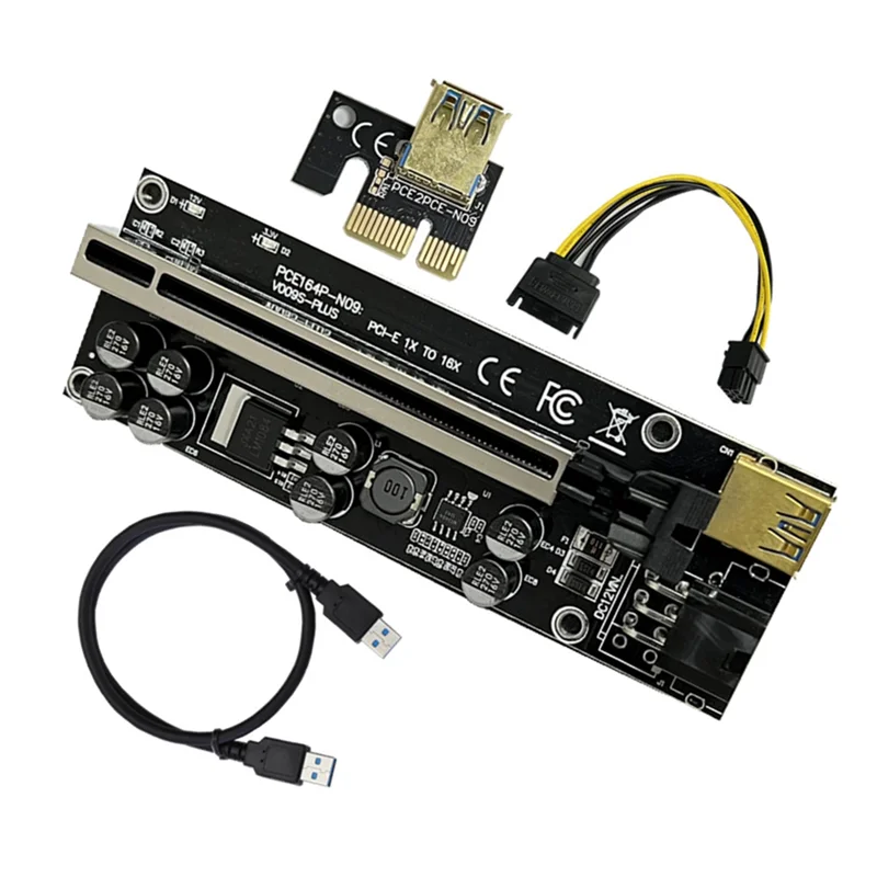 AM-VER009S Plus PCI-E Riser Card 009S Plus PCIE X1 To X16 4-контактный 6-контактный кабель питания USB 3.0 для майнинговой установки Bitcoin Litecoin A
AM-VER009S Plus PCI-E Riser Card 009S Plus PCIE X1 To X16 4-контактный 6-контактный кабель питания USB 3.0 для майнинговой установки Bitcoin Litecoin A