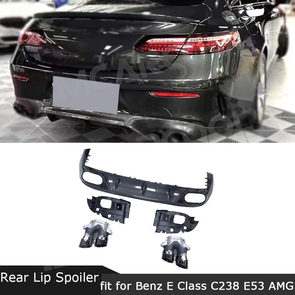 JMCARCOOL Real Carbon Fiber Rear Bumper Diffuser Spoiler Exhaust Tips For Mercedes Benz E-Class C238 E53 For AMG 2017-22
JMCARCOOL Real Carbon Fiber Rear Bumper Diffuser Spoiler Exhaust Tips For Mercedes Benz E-Class C238 E53 For AMG 2017-22
