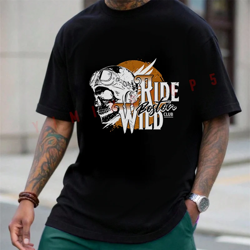 Motorcycle Ride Wild Graphic Print T-shirt Summer Cotton Short Sleeve Casual O-Neck Breathable Unisex Tops
Motorcycle Ride Wild Graphic Print T-shirt Summer Cotton Short Sleeve Casual O-Neck Breathable Unisex Tops