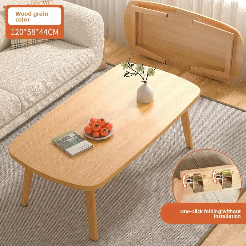 Small apartment living room thickened solid wood table legs free installation foldable small coffee table Durable
Small apartment living room thickened solid wood table legs free installation foldable small coffee table Durable
