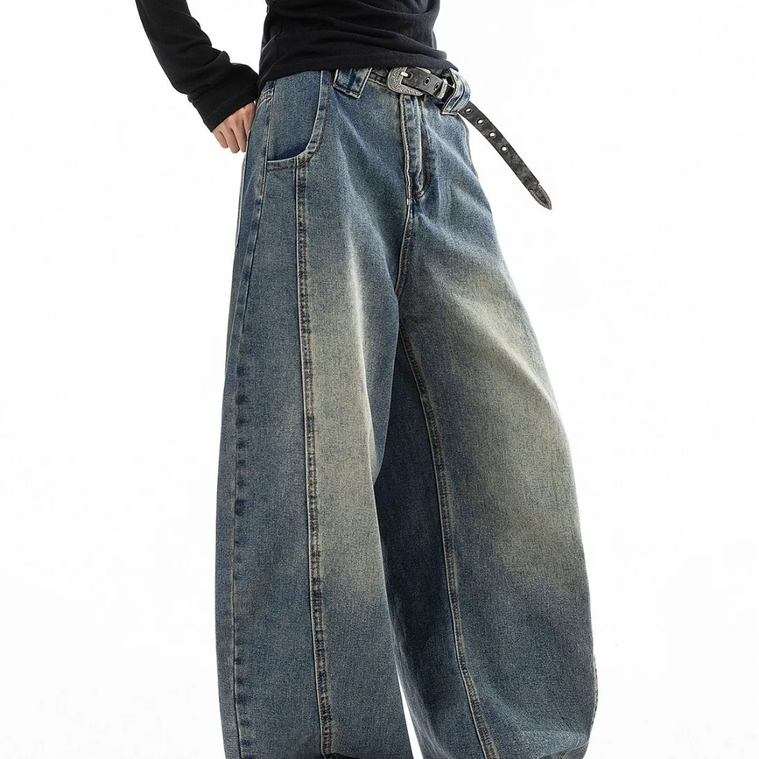 American fashion brand curved knife jeans for men and women retro and cool explosive street pants, micro flared pants
American fashion brand curved knife jeans for men and women retro and cool explosive street pants, micro flared pants