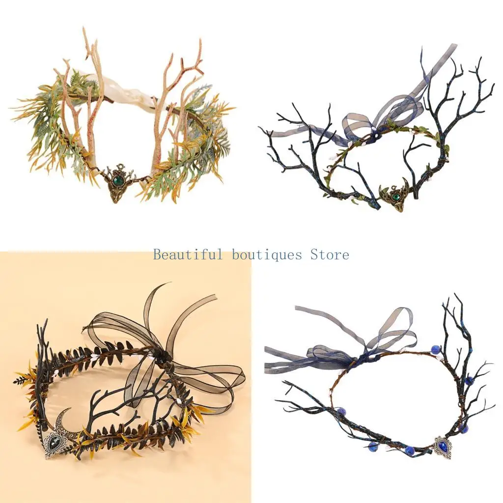 U4LF Natural Elf Forest Theme Headpiece With Realistic Twigs And Plastic Grass For Outdoor Party Photography Costume Props
U4LF Natural Elf Forest Theme Headpiece With Realistic Twigs And Plastic Grass For Outdoor Party Photography Costume Props