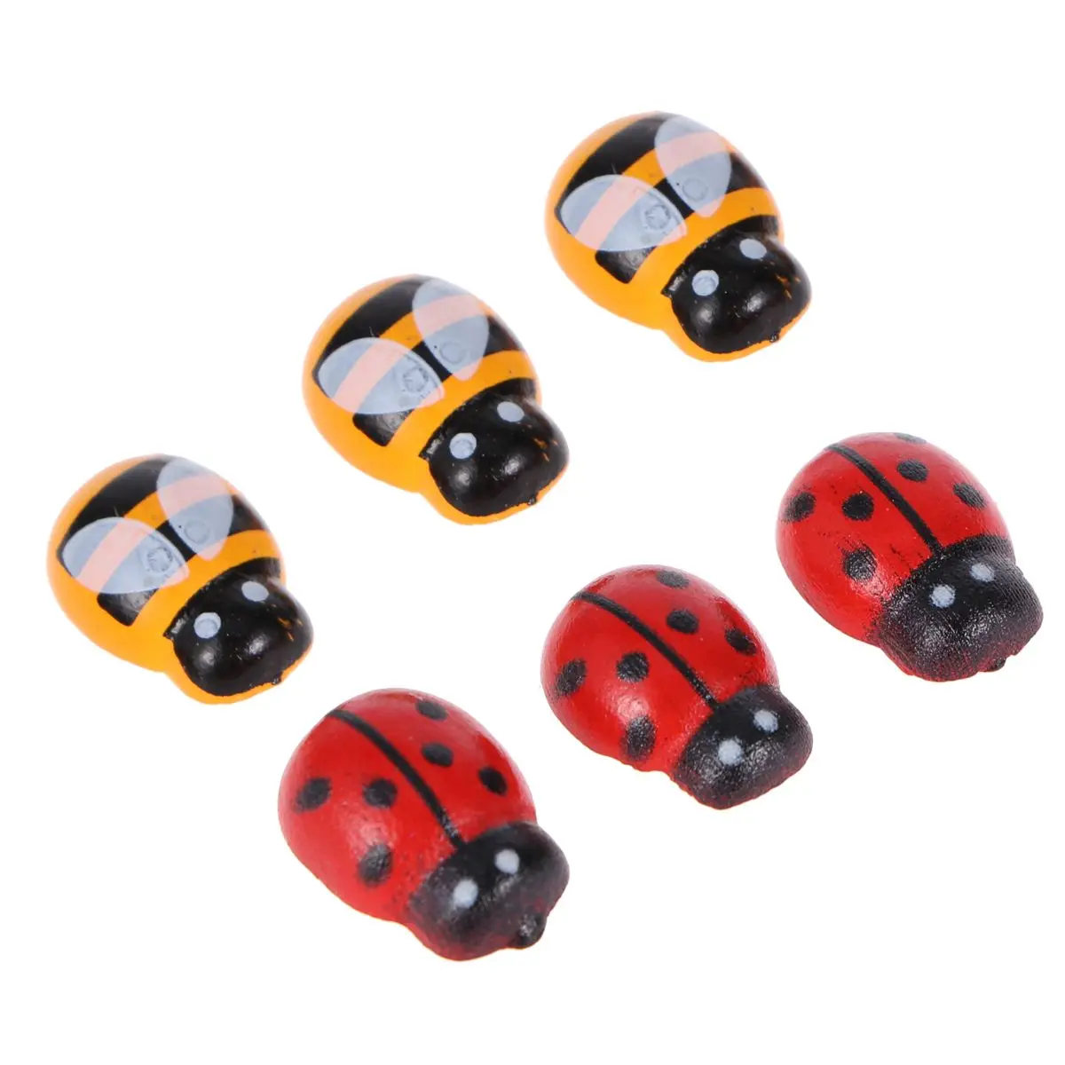 120 Pcs Mini Simulation Ladybugs Kids Toy Toys Playing Bee Shaped Wooden Simulative
120 Pcs Mini Simulation Ladybugs Kids Toy Toys Playing Bee Shaped Wooden Simulative