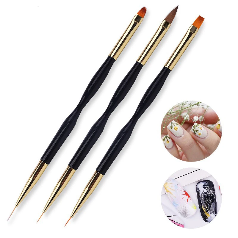 Double Head New Nail Brushes Art Line Pens 3D Tips DIY Acrylic UV Gel Brushes Drawing Design Manicure Tool Nail Art Tools
Double Head New Nail Brushes Art Line Pens 3D Tips DIY Acrylic UV Gel Brushes Drawing Design Manicure Tool Nail Art Tools