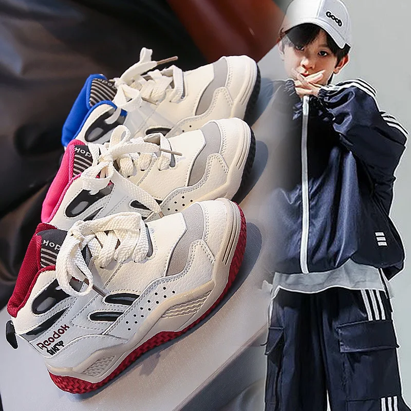 Детские баскетбольные кроссовки с высоким берцем, красивая спортивная обувь для мальчиков, повседневная обувь с мягкой подошвой, осень 2024, новая детская модная обувь, нескользящая
Детские баскетбольные кроссовки с высоким берцем, красивая спортивная обувь для мальчиков, повседневная обувь с мягкой подошвой, осень 2024, новая детская модная обувь, нескользящая