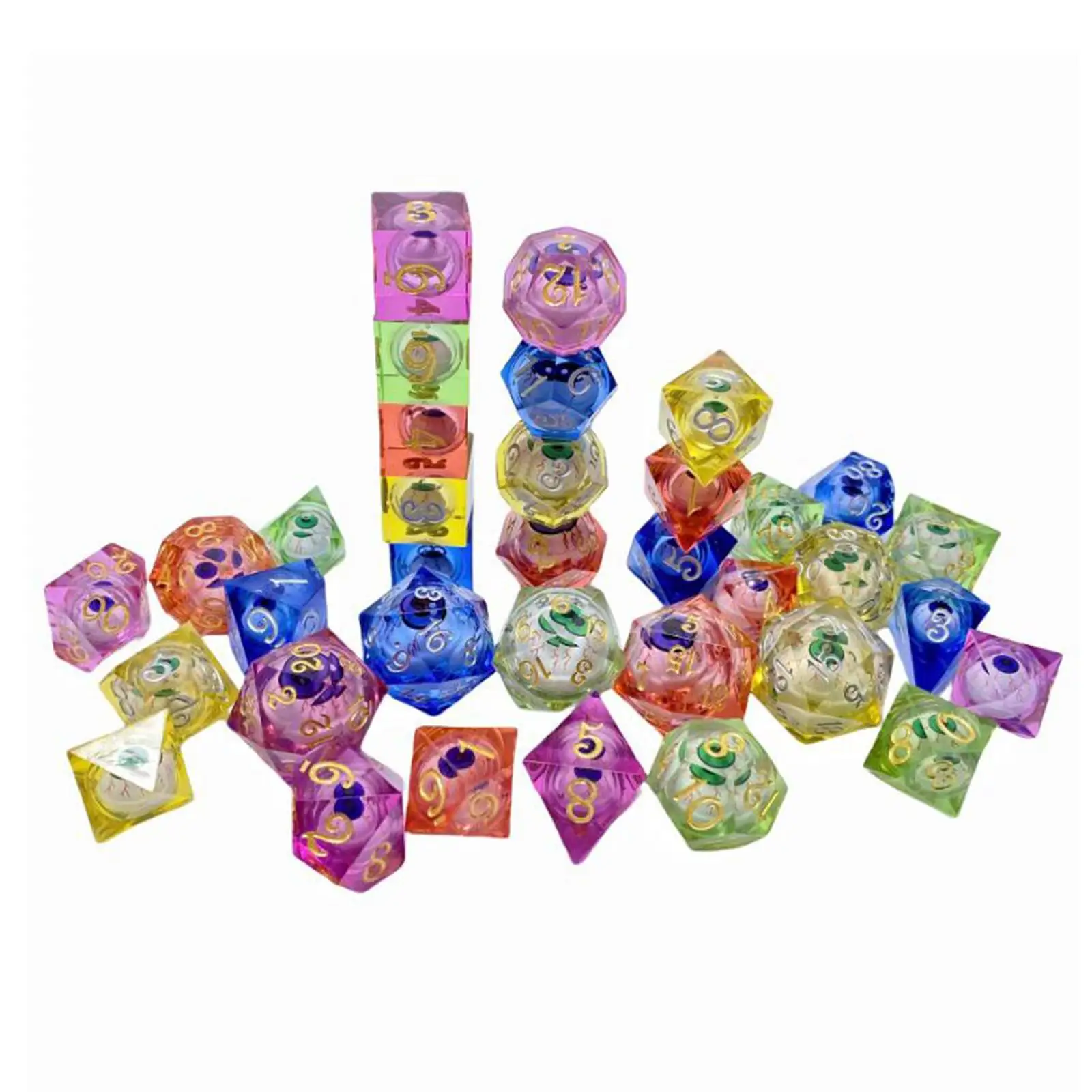 7 Pieces Polyhedral Dices Set, Table Game, Multi Side Dice Set, Family Games Accessaries
7 Pieces Polyhedral Dices Set, Table Game, Multi Side Dice Set, Family Games Accessaries