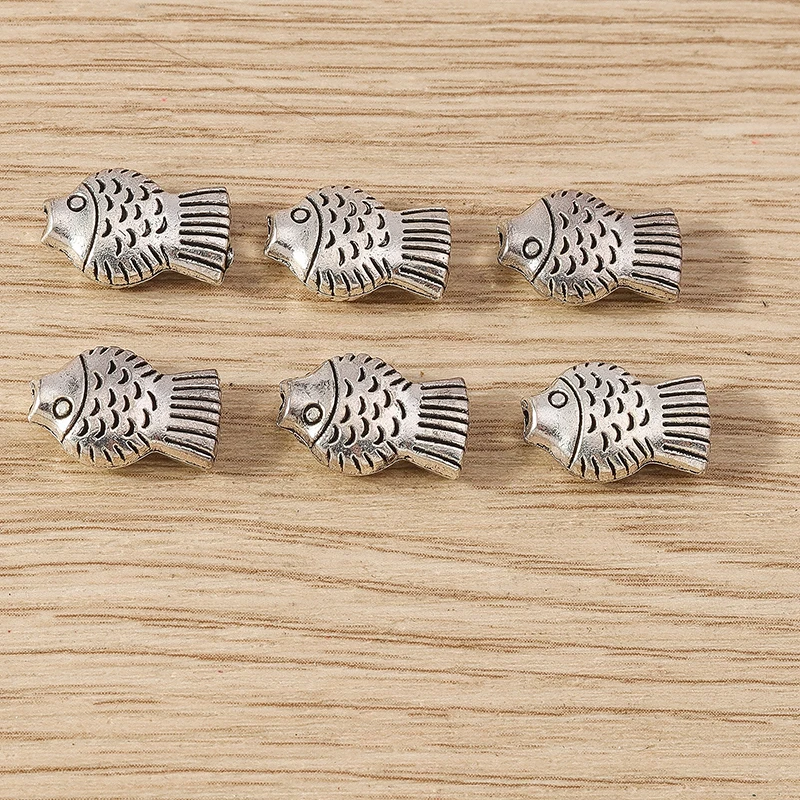 20pcs 14x9mm Cute Metal Fish Spacer Loose Charms Beads for Jewelry Making DIY Handmade Bracelets Necklaces Accessories
20pcs 14x9mm Cute Metal Fish Spacer Loose Charms Beads for Jewelry Making DIY Handmade Bracelets Necklaces Accessories