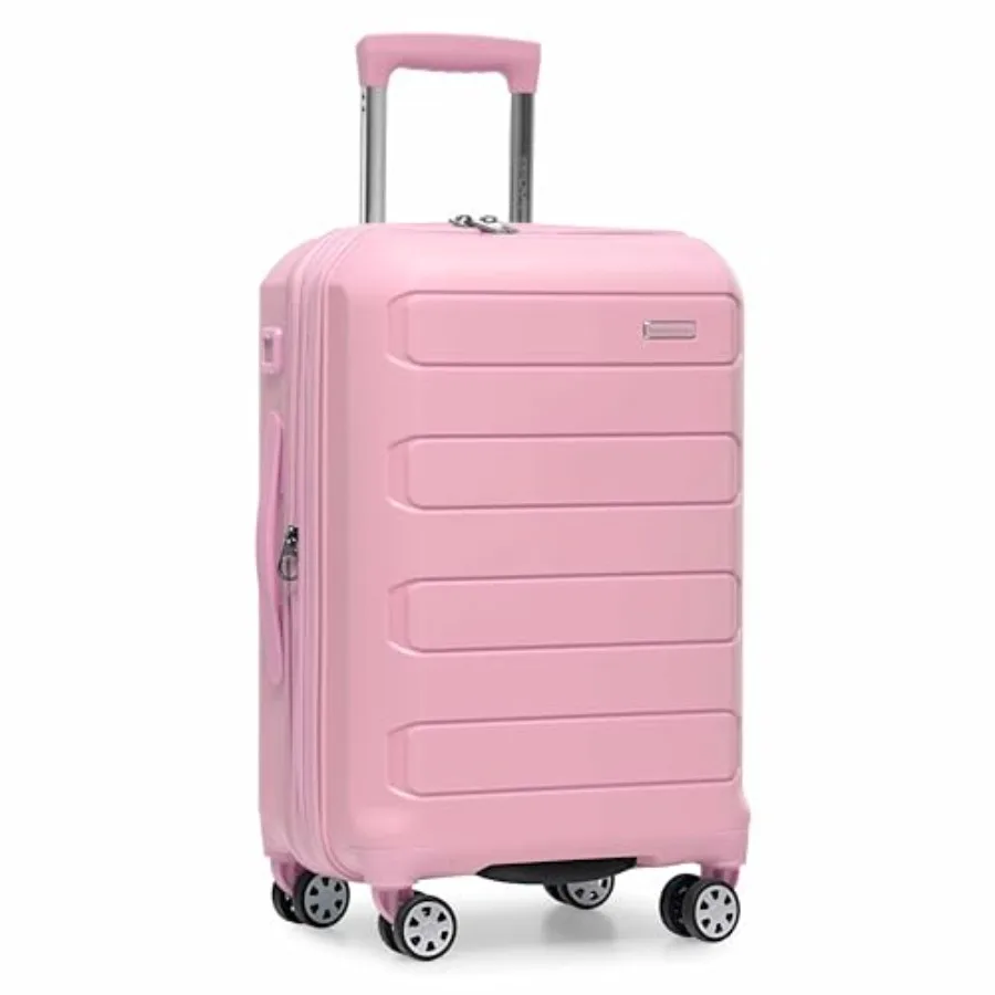 22-Inch Pink Expandable Hardshell Luggage with Spinner Wheels for Travelers Durable Carry-on Suitcase
22-Inch Pink Expandable Hardshell Luggage with Spinner Wheels for Travelers Durable Carry-on Suitcase