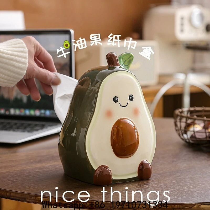 Avocado Tissue Box Creative Home Living Room Cartoon Cute Ceramics
Avocado Tissue Box Creative Home Living Room Cartoon Cute Ceramics