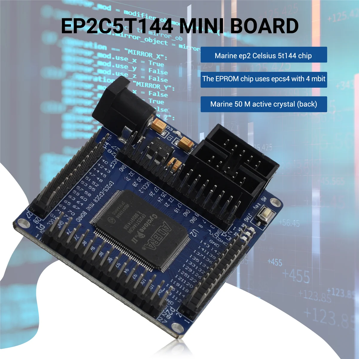 Новинка для ALTERA FPGA Cyslonell EP2C5T144, мини-плата для обучения системы, мини-плата
Новинка для ALTERA FPGA Cyslonell EP2C5T144, мини-плата для обучения системы, мини-плата