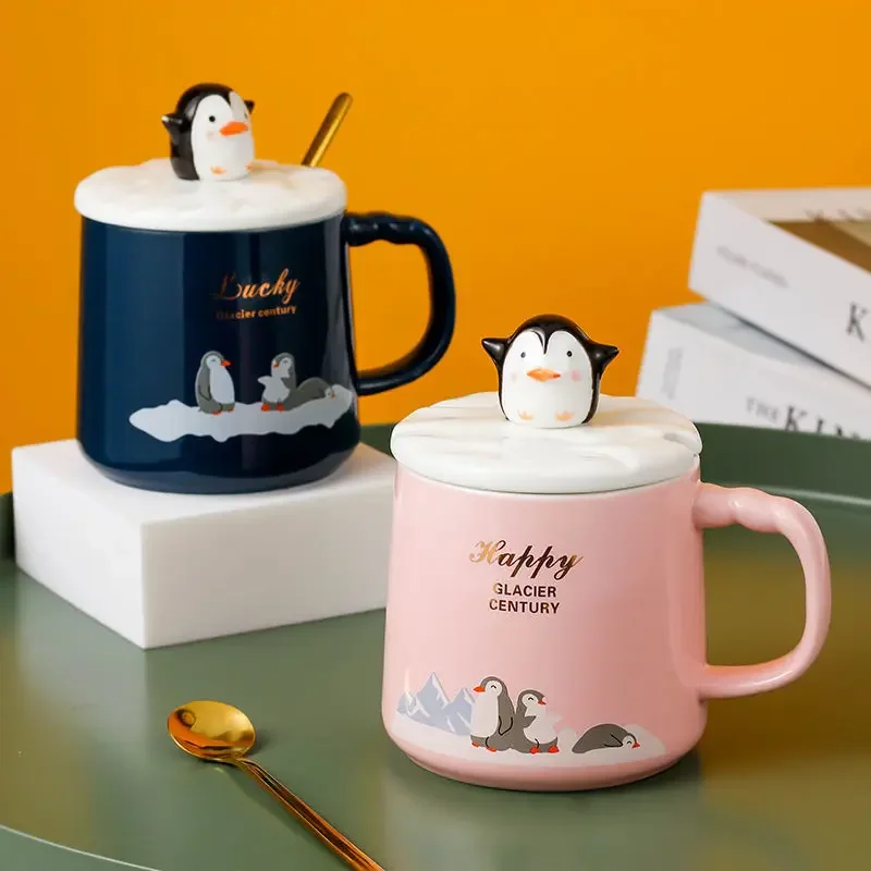 High quality penguin heat-resistant cup color cartoon with lid cup penguin milk coffee ceramic mug Drinkware cup office gift
High quality penguin heat-resistant cup color cartoon with lid cup penguin milk coffee ceramic mug Drinkware cup office gift