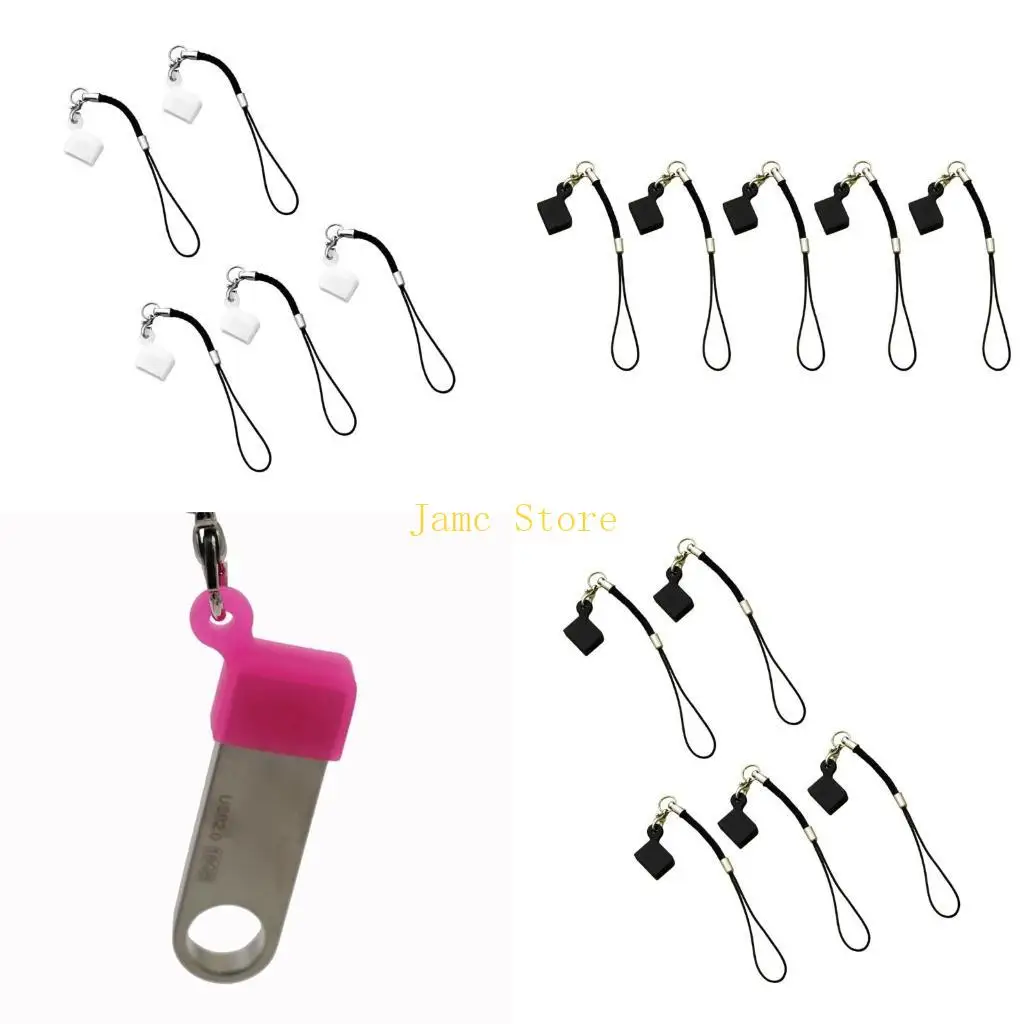 LX0B 5pcs Multifunction Silicone USB Cover with Lanyard Unisex Usage for All Occasions
LX0B 5pcs Multifunction Silicone USB Cover with Lanyard Unisex Usage for All Occasions