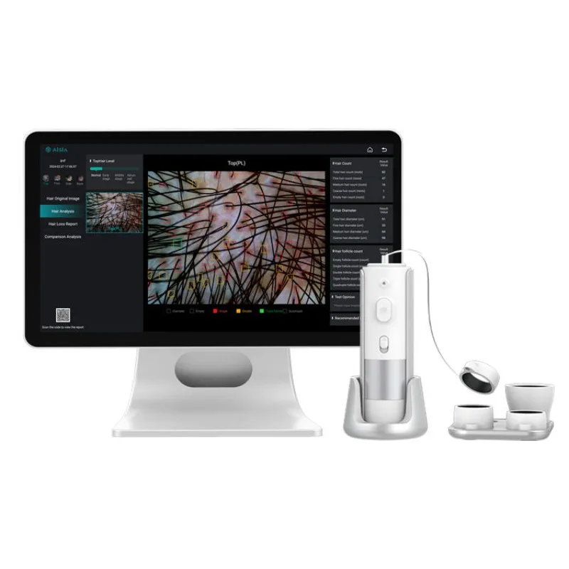 Professional Spectral Hair Mirror Hair Loss Care Scalp Detection White Hair Detection Manual Zoom Four Probes Different Needs
Professional Spectral Hair Mirror Hair Loss Care Scalp Detection White Hair Detection Manual Zoom Four Probes Different Needs