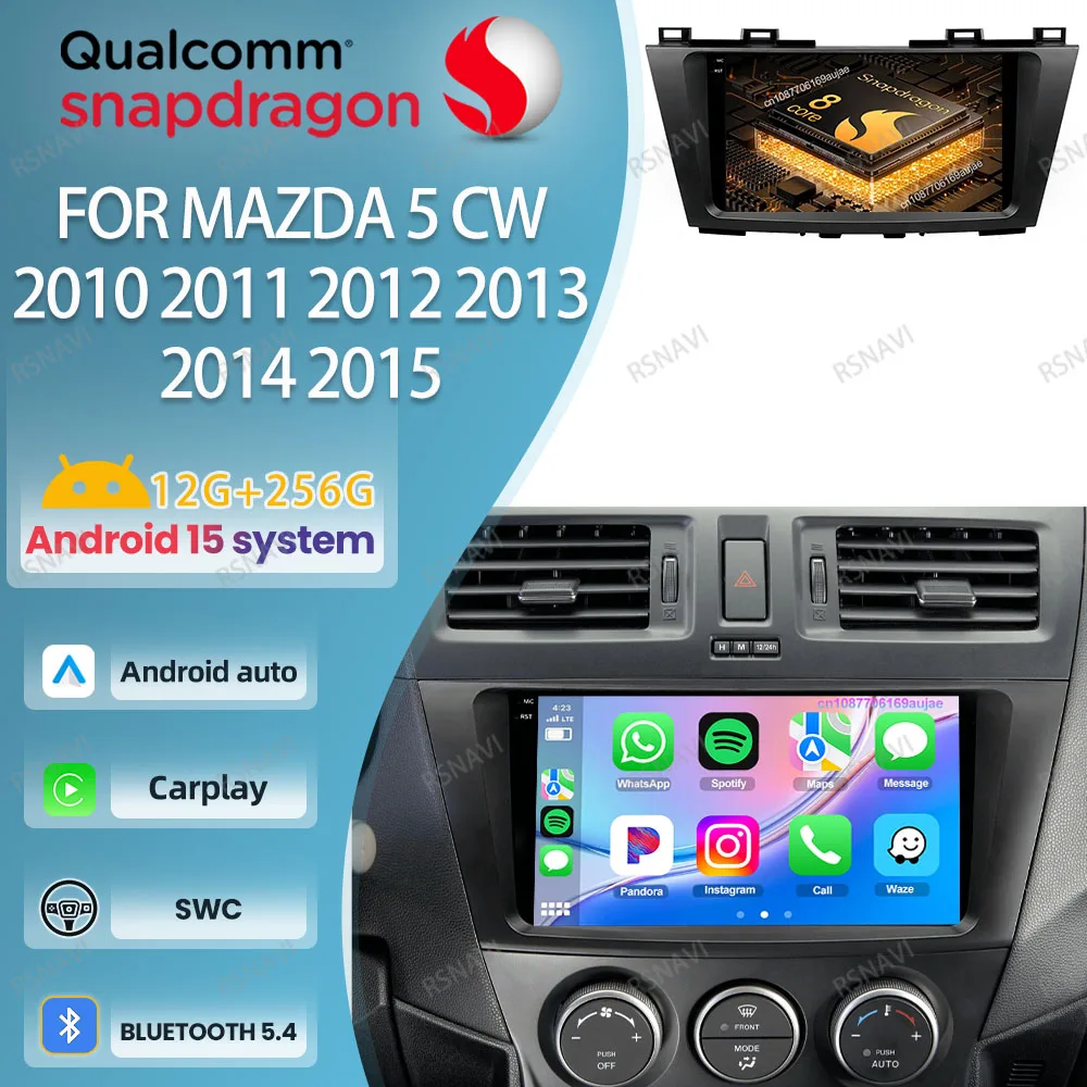 Автомобильный радиоприемник Android 15 для Mazda 5 CW 2010 2011 2012 2013 2014 2015 навигационный головной блок авторадио GPS 4G LTE BT 5G WIFI QLED DSP
Автомобильный радиоприемник Android 15 для Mazda 5 CW 2010 2011 2012 2013 2014 2015 навигационный головной блок авторадио GPS 4G LTE BT 5G WIFI QLED DSP