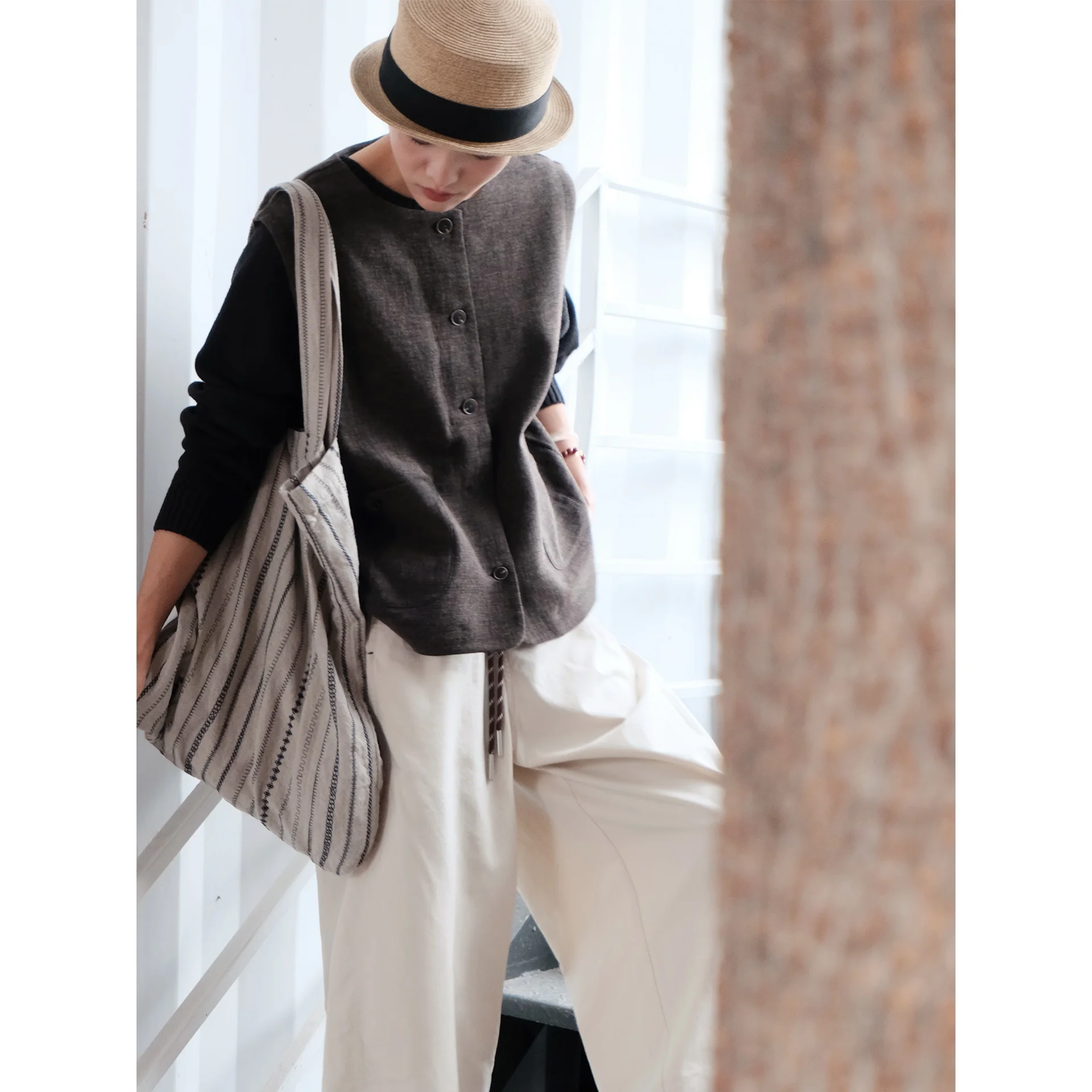 Women's Felted Cotton Svel round Ne Vest Autumn Winter Inner Lined Quali Tank Top Commute Sle Single Button Closure
Women's Felted Cotton Svel round Ne Vest Autumn Winter Inner Lined Quali Tank Top Commute Sle Single Button Closure