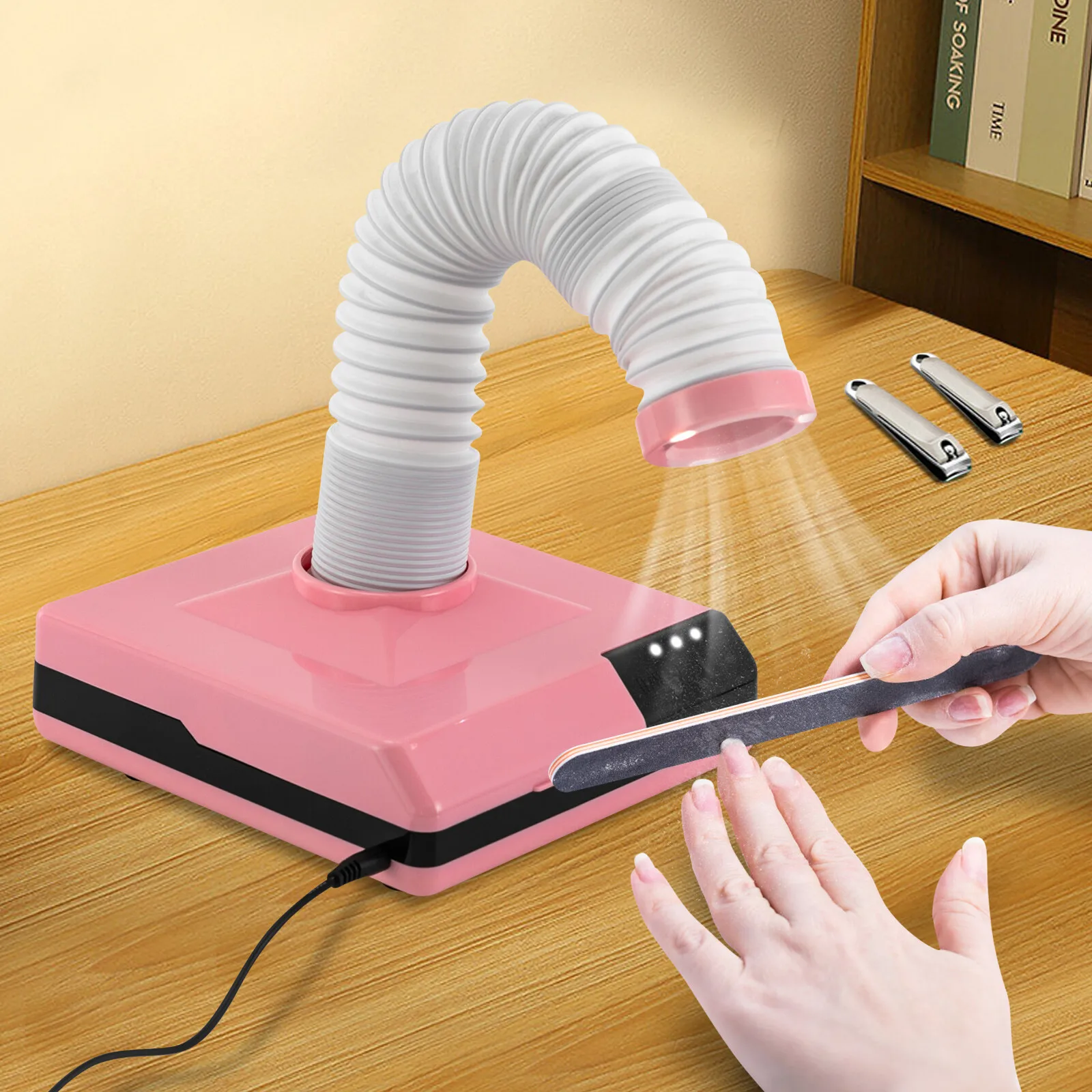 60W Vacuum Cleaner Dust Collector Pink, 360° Swivel Arm, LED Spotlight, Nail Art Manicure Dentist's Dust Clean Tool
60W Vacuum Cleaner Dust Collector Pink, 360° Swivel Arm, LED Spotlight, Nail Art Manicure Dentist's Dust Clean Tool