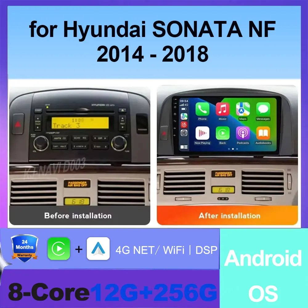 Auto For Hyundai SONATA NF 2004 - 2008 Android 15 Car Radio Navigation Multimedia Player Stereo GPS WiFi+4G Videa Carplay Tools
Auto For Hyundai SONATA NF 2004 - 2008 Android 15 Car Radio Navigation Multimedia Player Stereo GPS WiFi+4G Videa Carplay Tools