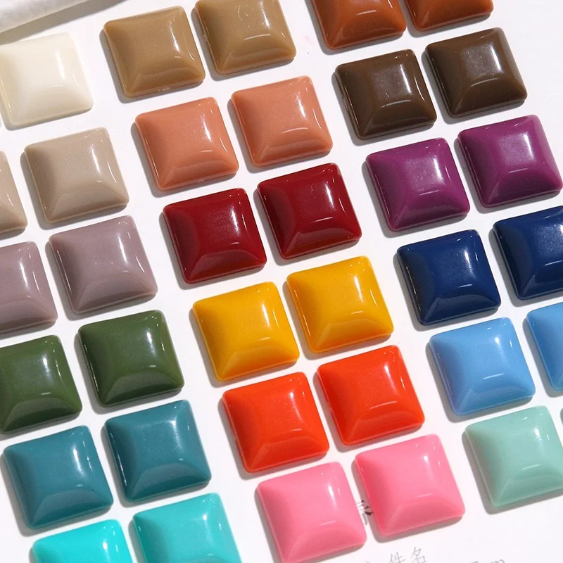 New arrived 100pcs/lot 15mm color print geometry square shape resin cabochon beads diy jewlery garment hair accessory
New arrived 100pcs/lot 15mm color print geometry square shape resin cabochon beads diy jewlery garment hair accessory