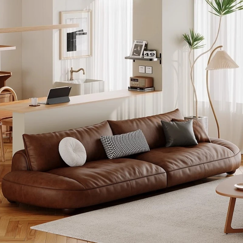 Leather Adult Sofa Italian Minimalist Living Room Trendy Unusual Sofa High Quality Decor Comfortable Divano Salon Furniture
Leather Adult Sofa Italian Minimalist Living Room Trendy Unusual Sofa High Quality Decor Comfortable Divano Salon Furniture