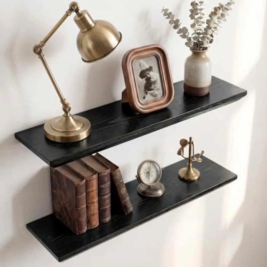 Wall shelves for living room bathroom bedroom kitchen natural spruce wood rustic black 24in wooden floating shelves set of 2
Wall shelves for living room bathroom bedroom kitchen natural spruce wood rustic black 24in wooden floating shelves set of 2