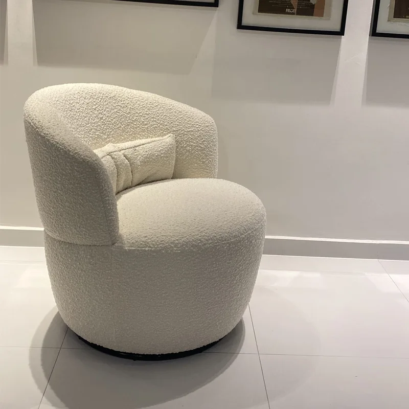 Nordic Internet celebrity light luxury round fabric rotating French lamb wool leisure medieval cream
Nordic Internet celebrity light luxury round fabric rotating French lamb wool leisure medieval cream