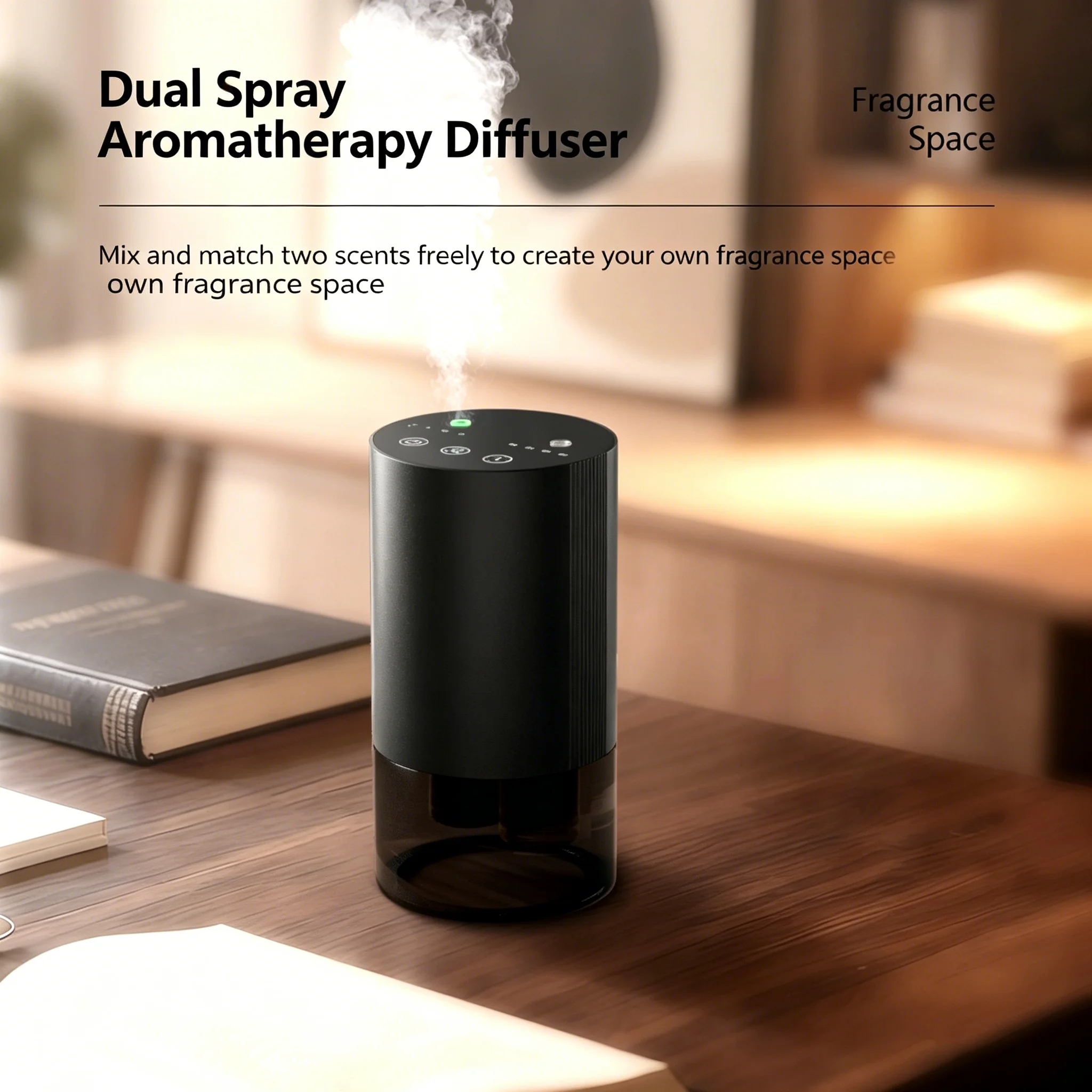 Dual-nozzle aromatherapy machine, aluminum alloy essential oil waterless diffuser, home and car fragrance machine, two-fluid fra
Dual-nozzle aromatherapy machine, aluminum alloy essential oil waterless diffuser, home and car fragrance machine, two-fluid fra