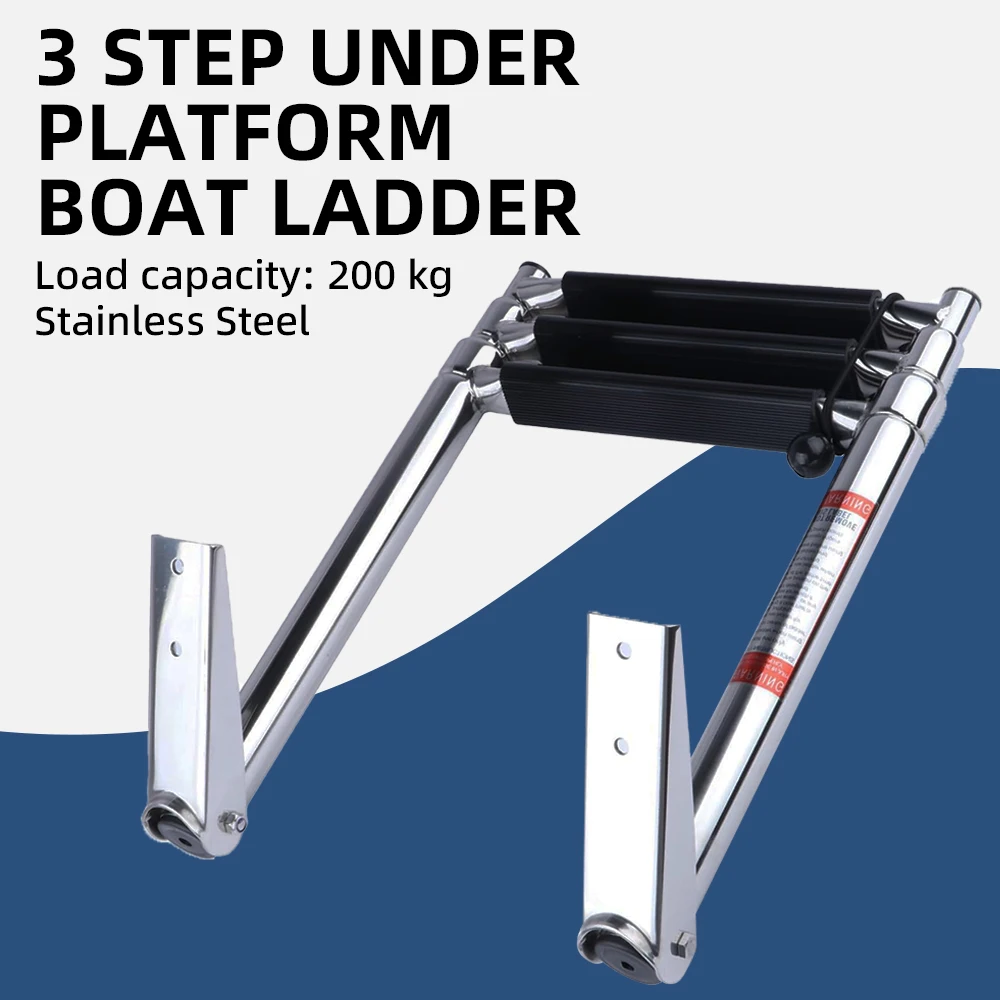 3 Step Boat Accessories Marine Hardware Under Platform Boat Ladder AISI Stainless Steel Boarding Telescoping Ladder Extend Hige
3 Step Boat Accessories Marine Hardware Under Platform Boat Ladder AISI Stainless Steel Boarding Telescoping Ladder Extend Hige