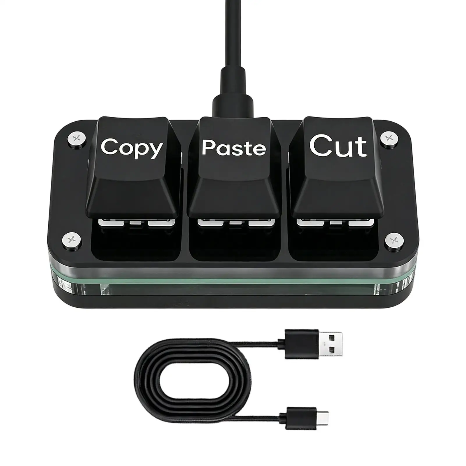 Small Keyboard 3-Key Mechanical Ergonomic Button Computer Cut Copy Paste Keyboard For Home Office Travel Daily Working Playing
Small Keyboard 3-Key Mechanical Ergonomic Button Computer Cut Copy Paste Keyboard For Home Office Travel Daily Working Playing