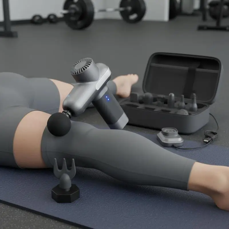 Deep Tissue Massager 15x10cm For Athletes Gym Office, 5 Speed Levels 6 Heads 7.4V 2500mAh Percussion Muscle Recovery Handheld Device Pain Relief Relaxation Accessory
Deep Tissue Massager 15x10cm For Athletes Gym Office, 5 Speed Levels 6 Heads 7.4V 2500mAh Percussion Muscle Recovery Handheld Device Pain Relief Relaxation Accessory