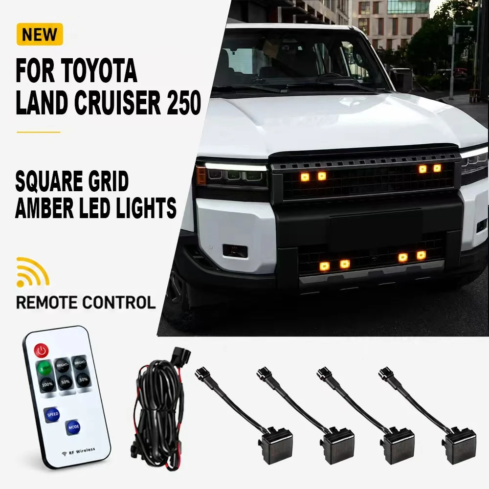 FOR TOYOTA LAND CRUISER 250 Grille Amber LED Marker Lights Car Front Grill Yellow Decor Lamp Modification Accessories
FOR TOYOTA LAND CRUISER 250 Grille Amber LED Marker Lights Car Front Grill Yellow Decor Lamp Modification Accessories