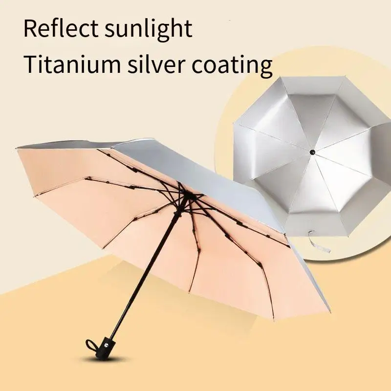 Новый Auatic титановый серебряный солнечный зонт, женский модный солнцезащитный и дождевой зонт двойного назначения с защитой от ультрафиолета, рекламный зонт 
Новый Auatic титановый серебряный солнечный зонт, женский модный солнцезащитный и дождевой зонт двойного назначения с защитой от ультрафиолета, рекламный зонт