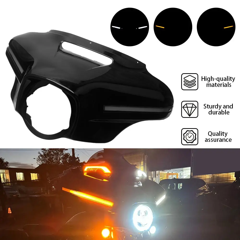 For Harley Touring Street Electra Glide Ultra Limited CVO 2014-2025 Front Batwing Upper Fairing w/ LED Turn Signal Light
For Harley Touring Street Electra Glide Ultra Limited CVO 2014-2025 Front Batwing Upper Fairing w/ LED Turn Signal Light