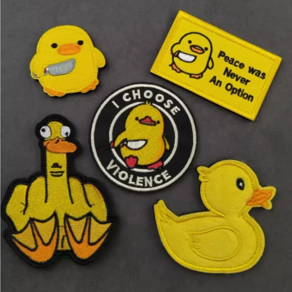 New Design Creative Naughty Duckling Cartoon Can Pass The Little Yellow Duck Embroidered Cloth Patch Bag Armband Clothing Patch
New Design Creative Naughty Duckling Cartoon Can Pass The Little Yellow Duck Embroidered Cloth Patch Bag Armband Clothing Patch