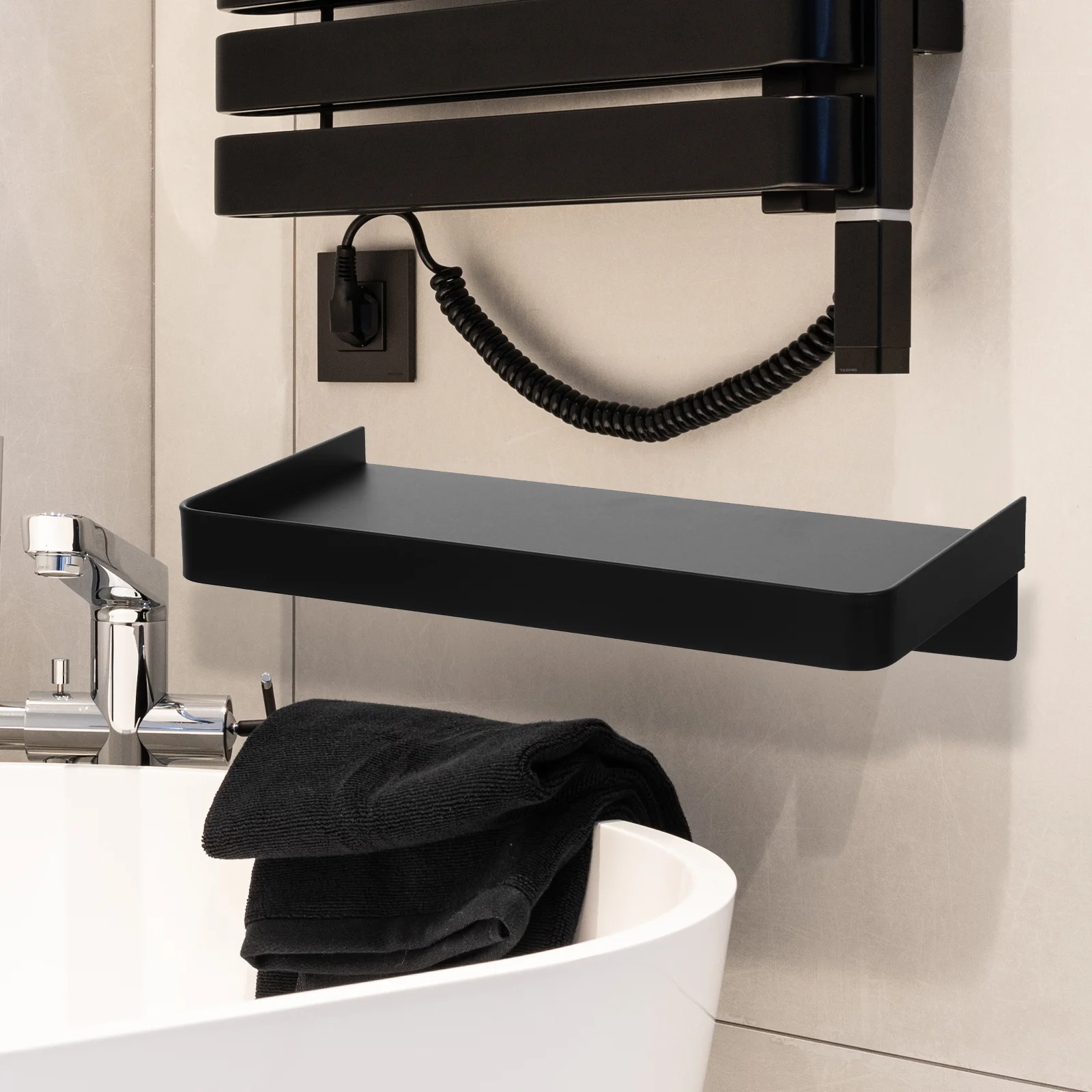 Stainless Steel Phone Shelf Wall Mounted Drill Free Adhesive Bathroom Holder Floating Metal Shelves Storage Rack
Stainless Steel Phone Shelf Wall Mounted Drill Free Adhesive Bathroom Holder Floating Metal Shelves Storage Rack