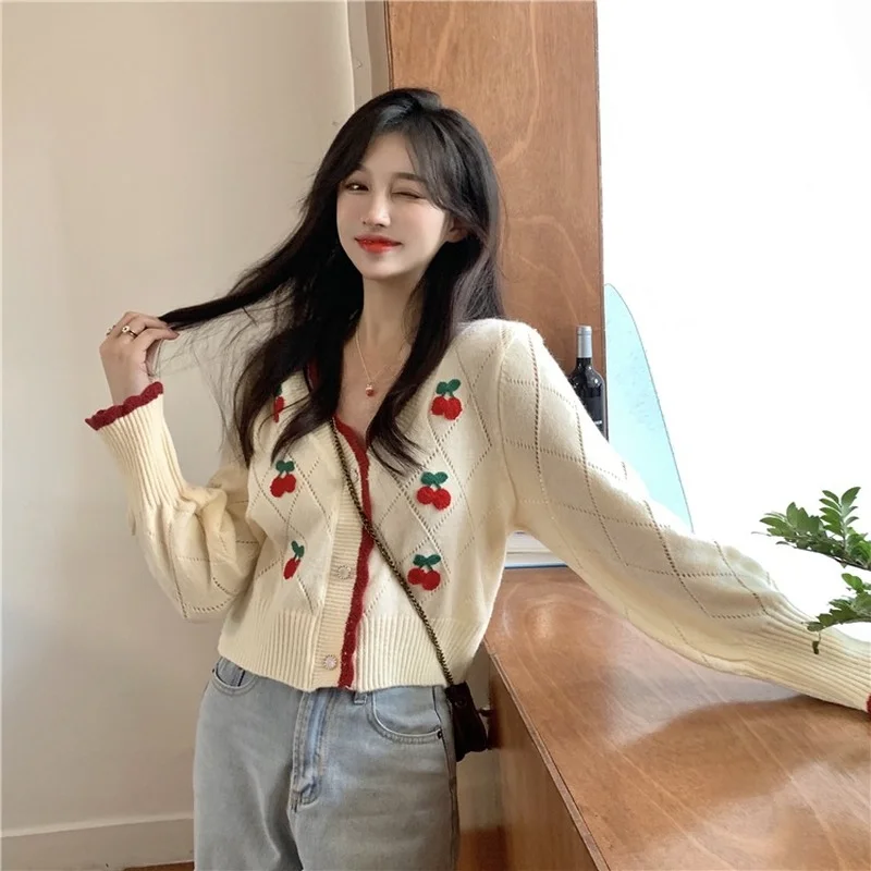 Cardigan Women Kawaii Young Ulzzang Sweet Spring Hot Sale Slim V-neck Design Gentle Simple Students Кардиган Женский Daily Cozy
Cardigan Women Kawaii Young Ulzzang Sweet Spring Hot Sale Slim V-neck Design Gentle Simple Students Кардиган Женский Daily Cozy