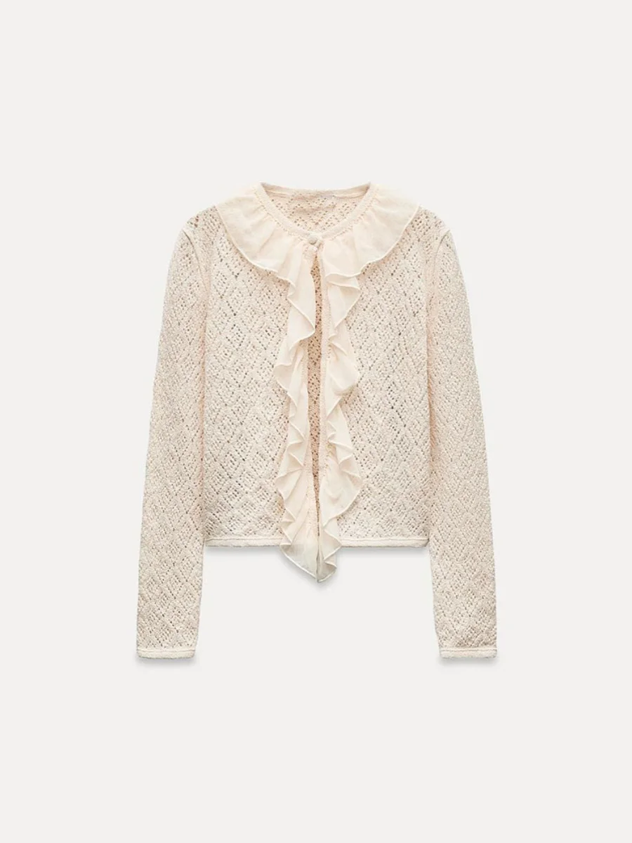 New Autumn Women's Knitted Long Sve Collared Embroidered Me Jaet Straight Cut Commute Sle Regular Length Open Cardigan 
New Autumn Women's Knitted Long Sve Collared Embroidered Me Jaet Straight Cut Commute Sle Regular Length Open Cardigan