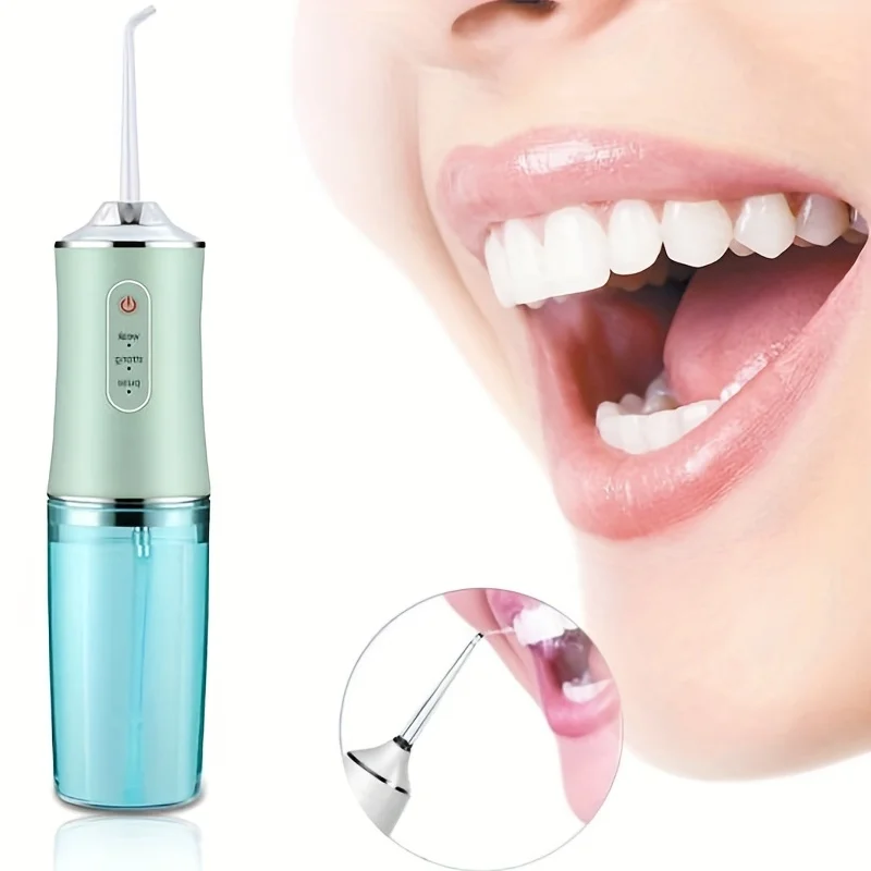 Electric Jet Tooth Scaler Oral Irrigator - USB Rechargeable Portable Cordless Water Flosser Dental Whitening Gums Care
Electric Jet Tooth Scaler Oral Irrigator - USB Rechargeable Portable Cordless Water Flosser Dental Whitening Gums Care